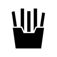 Pommes frites-Symbol vektor