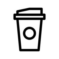 kaffepapper kopp ikon vektor