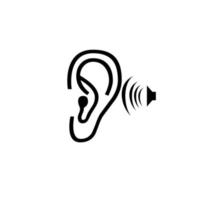 en illustration av en ikon som lyssnar på musik från hörlurar vektor