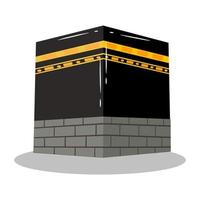 Kaaba islamischer Ort der heiligen Anbetung vektor