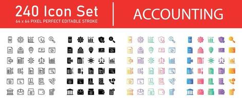 Accounting-Icon-Pack vektor