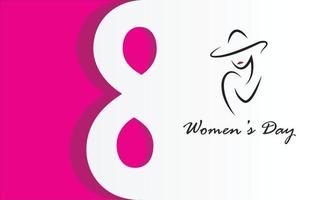kvinnodagens bakgrund, 8:e, för webbplats, banner. vektor