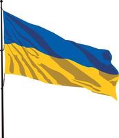 Ukraina, ukrainska flaggan. vektor, illustration vektor