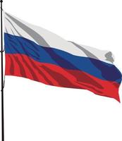 Ryssland, ryska flaggan, vektor. vektor