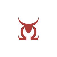 omega bull logotyp vektor