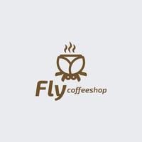fliegendes Café vektor