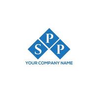 spp brev logotyp design på vit bakgrund. spp kreativa initialer brev logotyp koncept. spp brev design. vektor