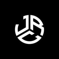 jrc brev logotyp design på svart bakgrund. jrc kreativa initialer brev logotyp koncept. jrc bokstavsdesign. vektor