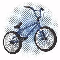 blauer Fahrradvektor vektor