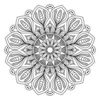 mandala design för målarböcker. vintage mandala dekorativa runda ornament. vektor