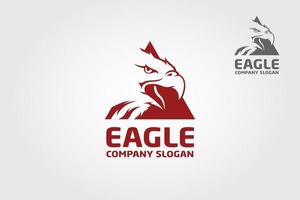 Adler-Vektor-Logo-Vorlage. Dieses Logo-Design eignet sich für Business, Falke, Flakon, Adler, Vogel, Fliegen, Flügel, Symbol, Design, Fluggesellschaft usw vektor