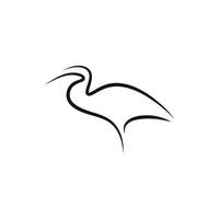 egret logotyp gratis vektor fil