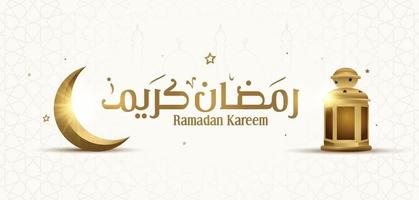 ramadan kareem mubarak islamische grußkarte im arabischen kalligraphievektor. ramadan kareem vektortypografie. ramadan-feiertagsvektorillustration. Ramadan-Kalligraphie in der islamischen Kunst. vektor