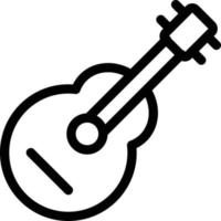 gitarrenvektorillustration auf einem hintergrund. hochwertige symbole. vektorikonen für konzept und grafikdesign. vektor