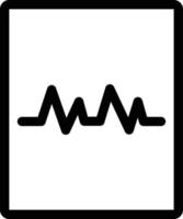 pulsvektorillustration auf einem hintergrund. hochwertige symbole. vektorikonen für konzept und grafikdesign. vektor