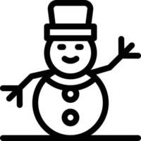 Schneemann-Vektorillustration auf einem Hintergrund. Premium-Qualitätssymbole. Vektorsymbole für Konzept und Grafikdesign. vektor