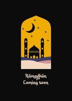 Ramadan Kareem. islamische Grußkartenvorlage mit Ramadan für Tapetendesign. Poster, Medienbanner und Druck. Vektor-Illustration. vektor