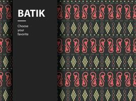 ethnische batik vektor indonesisch muster mode nahtlos vintage textil abstrakt flach kultur kunst