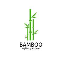 mall logotyp bambu enkel design vektor