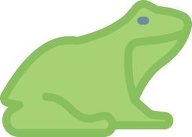 froschvektorillustration auf einem hintergrund. hochwertige symbole. vektorikonen für konzept und grafikdesign. vektor