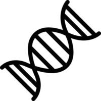 dna-vektorillustration auf einem hintergrund. hochwertige symbole. vektorsymbole für konzept und grafikdesign. vektor