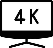 4k led vektorillustration på en bakgrund. premiumkvalitetssymboler.vektorikoner för koncept och grafisk design. vektor