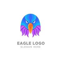 adler-logo-design-farbverlauf bunte vorlage vektor