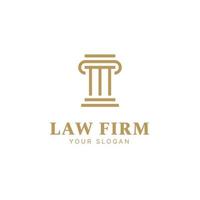 Anwaltslogo-Designvorlage, Anwaltskanzlei, Justizlogo, Rechtslogo für Anwälte und Gerichte vektor