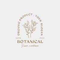 botanisk logotyp formgivningsmall, olivolja, blommig logotyp, feminin logotyp, skönhetslogotyp premium vektor