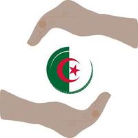 Algeriets flagga vektor