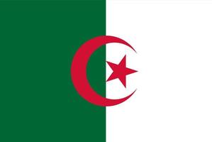 flagge von algerien vektor