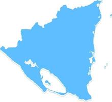 nicaragua vektor map.hand dras minimalism stil.