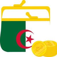 flagge von algerien vektor