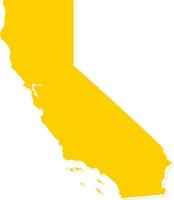 amerika kalifornien karte vektor