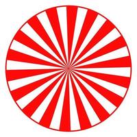 rött hjul på vit skärm vektor design. cirkulär soleffekt
