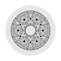 handgezeichneter Vintage-Mandala-Hintergrund. Vektor indisches Mandala