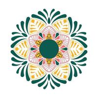 handgezeichneter Vintage-Mandala-Hintergrund vektor