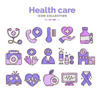 Sammlung von Symbolen für das Gesundheitswesen