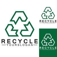 grüner pfeil recyceln logo vektor symbol vorlage