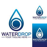 Wassertropfen Logo Vorlage Vektor-Illustration Design vektor