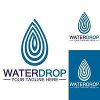 vatten droppe logotyp mall vektor illustration design