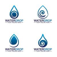 Wassertropfen Logo Vorlage Vektor-Illustration Design vektor