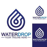 Wassertropfen Logo Vorlage Vektor-Illustration Design vektor