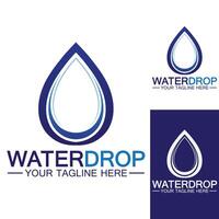 vatten droppe logotyp mall vektor illustration design