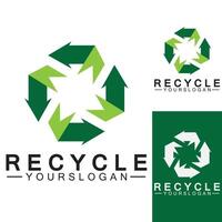 grüner pfeil recyceln logo vektor symbol vorlage