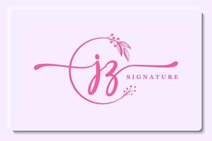 Luxus-Signatur-Logo-Design. Handschrift-Vektor-Logo-Design-Illustrationsbild vektor