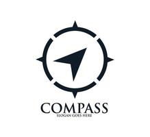 Kompass-Symbol Vektor-Logo-Design-Vorlage vektor