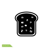 Brot-Symbol-Vektor-Logo-Design-Vorlage vektor