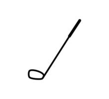 Stick-Golf-Symbol Vektor-Logo-Vorlage vektor