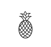 ananas ikon vektor logotyp formgivningsmall